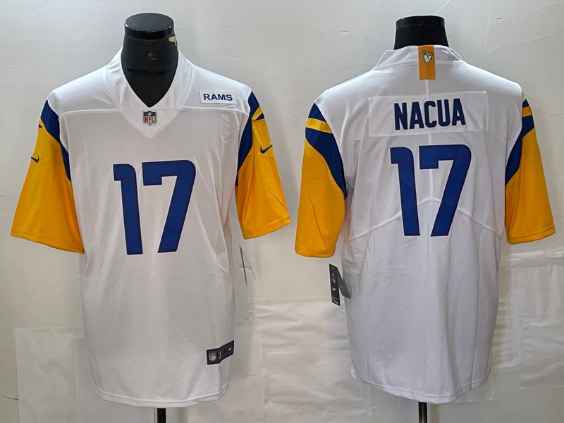 Puka Nacua Rams White Limited Jersey