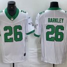 Saquon Barkley Eagles White Throwback Limited Jerseys