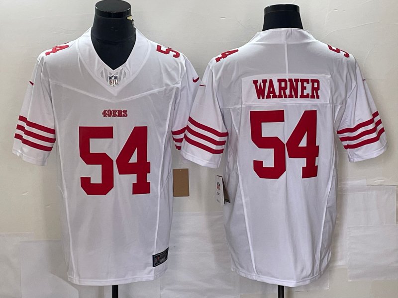 Fred Warner 49ers White New Limited Jersey