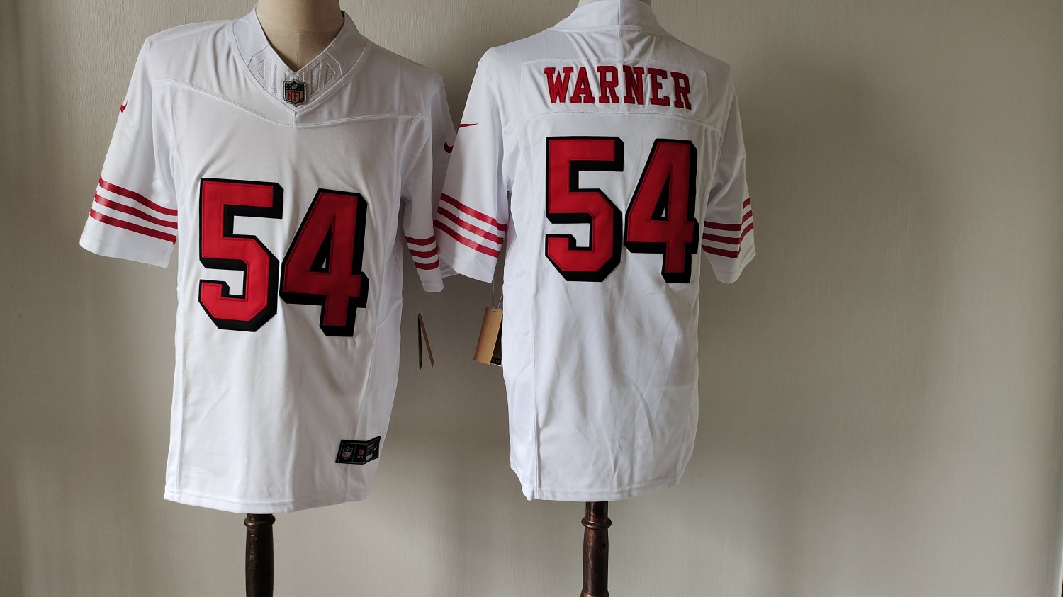 Fred Warner 49ers White Color Rush New Limited Jersey