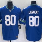 Steve Largent Seahawks Royal Throwback New Limited Jersey