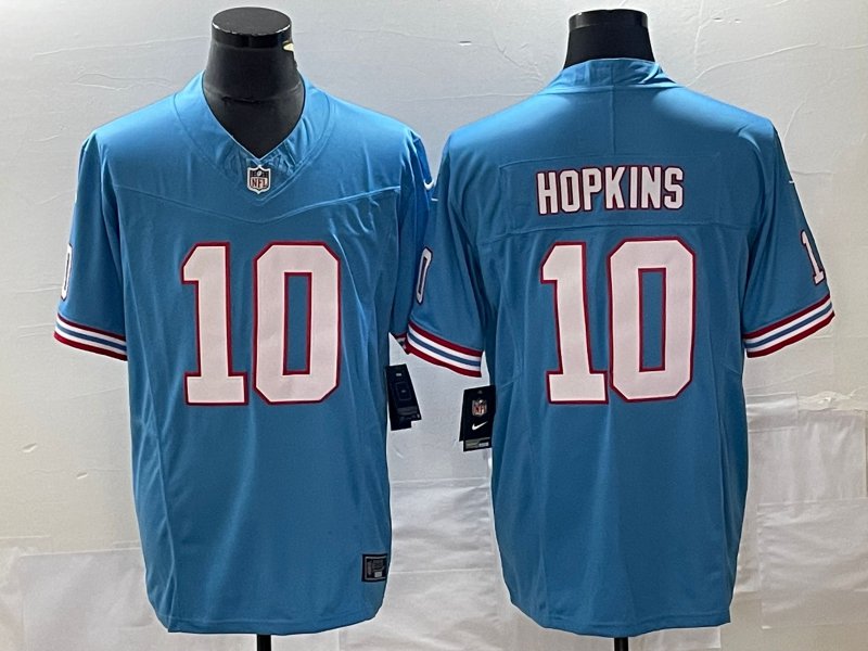 DeAndre Hopkins Titans Light Blue Oilers Throwback Limited Jersey