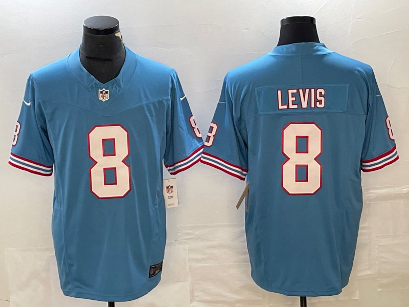 Will Levis Titans Light Blue Throwback New Limited Jersey