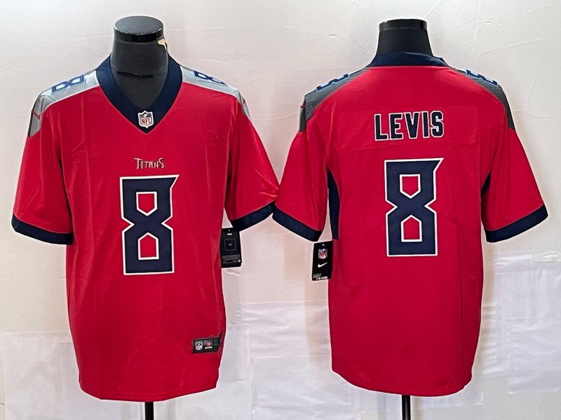 Will Levis Titans Red Limited Jersey