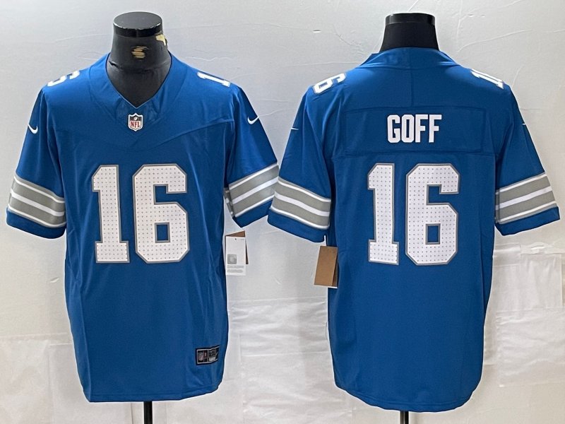 Jared Goff Lions Royal New Limited Jersey