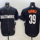 Corbin Burnes Orioles Black New City Connect Replica Jersey