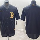 Team Red Sox Black Golden Replica Jersey