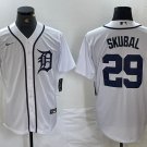 Tarik Skubal Tigers White Home Replica Jersey