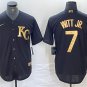 Bobby Witt Jr. Royals Black Golden Replica Jerseys