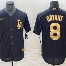 Kobe Bryant Dodgers Black Golden Replica Jerseys