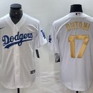 Shohei Ohtani Dodgers White Gold Replica Jersey