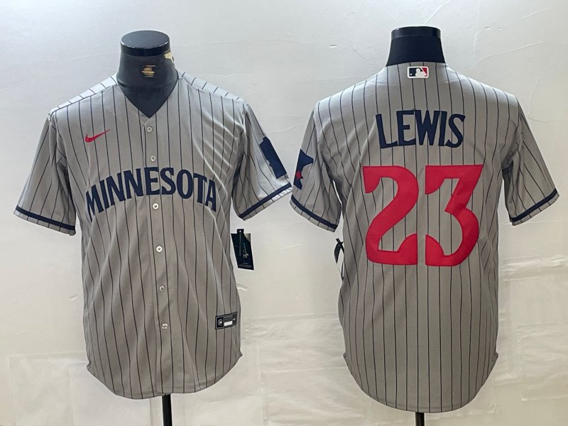 Royce Lewis Twins Gray Road Replica Jersey