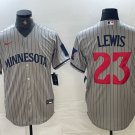Royce Lewis Twins Gray Road Replica Jersey