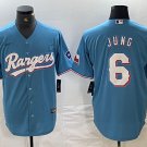 Josh Jung Rangers Light Blue Alternate Replica Jersey