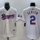 Marcus Semien Rangers Collection Limited White Gold Jerseys