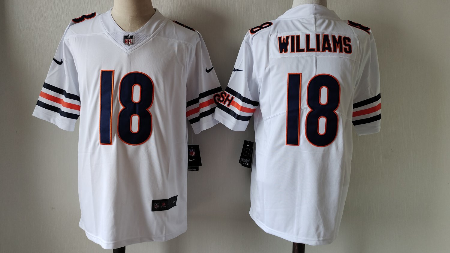 Caleb Williams Bears White Limited Jersey
