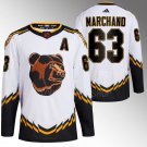 Brad Marchand Bruins White 2022 Reverse Retro 2.0 Jersey