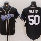 Mookie Betts Dodgers Black Fashion Replica Jersey