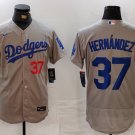 Teoscar Hernandez Dodgers Gray Alternate Authentic Jersey