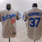 Teoscar Hernandez Dodgers Gray Road Authentic Jersey