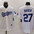 Trevor Bauer Dodgers White Home Replica Jersey
