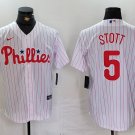 Bryson Stott Phillies White Home Replica Jersey