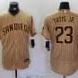 Fernando Tatis Jr PS Padres Tan Brown Alternate Authentic Jersey
