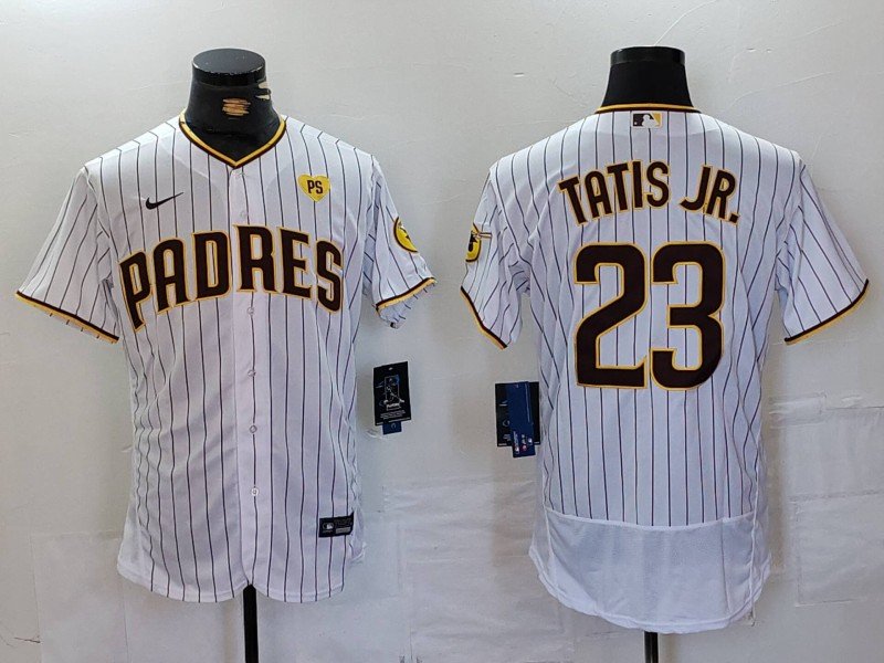 Fernando Tatis Jr PS Padres White Brown Authentic Jersey