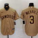 Jackson Merrill Padres Tan Brown Replica Jersey