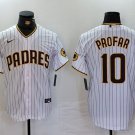 Jurickson Profar Padres White Brown Replica Jersey