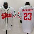 Christian McCaffrey 49ers Mexico Edition White Baseball Jersey
