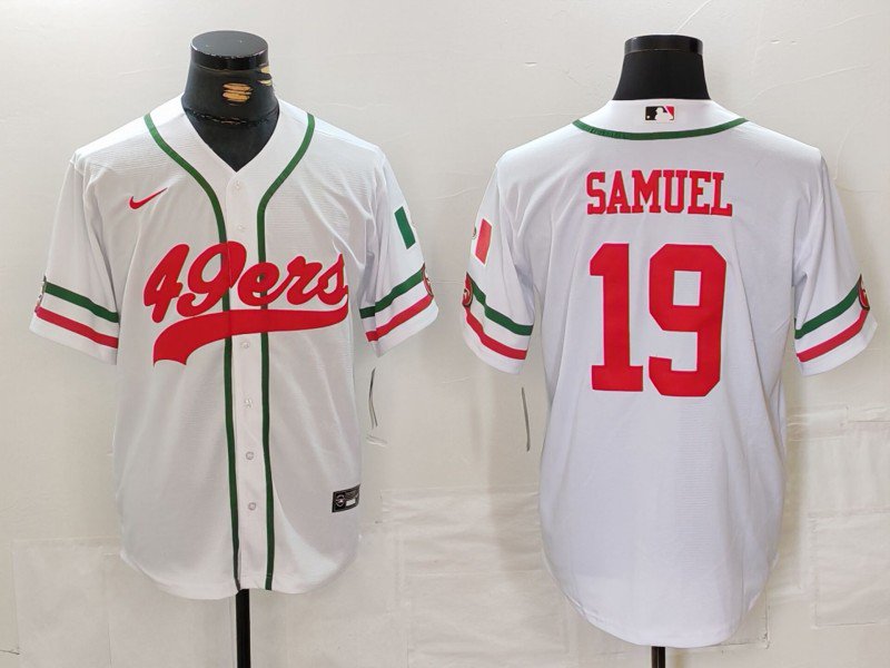 Deebo Samuel 49ers Mexico Edition White Baseball Jersey