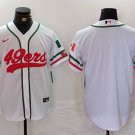 Team 49ers Mexico Edition White Baseball Jersey