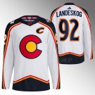 Gabriel Landeskog Avalanche 2022 Reverse Retro White Jersey