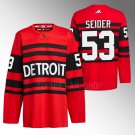Moritz Seider Red Wings 2022 Reverse Retro 2.0 Red Jersey