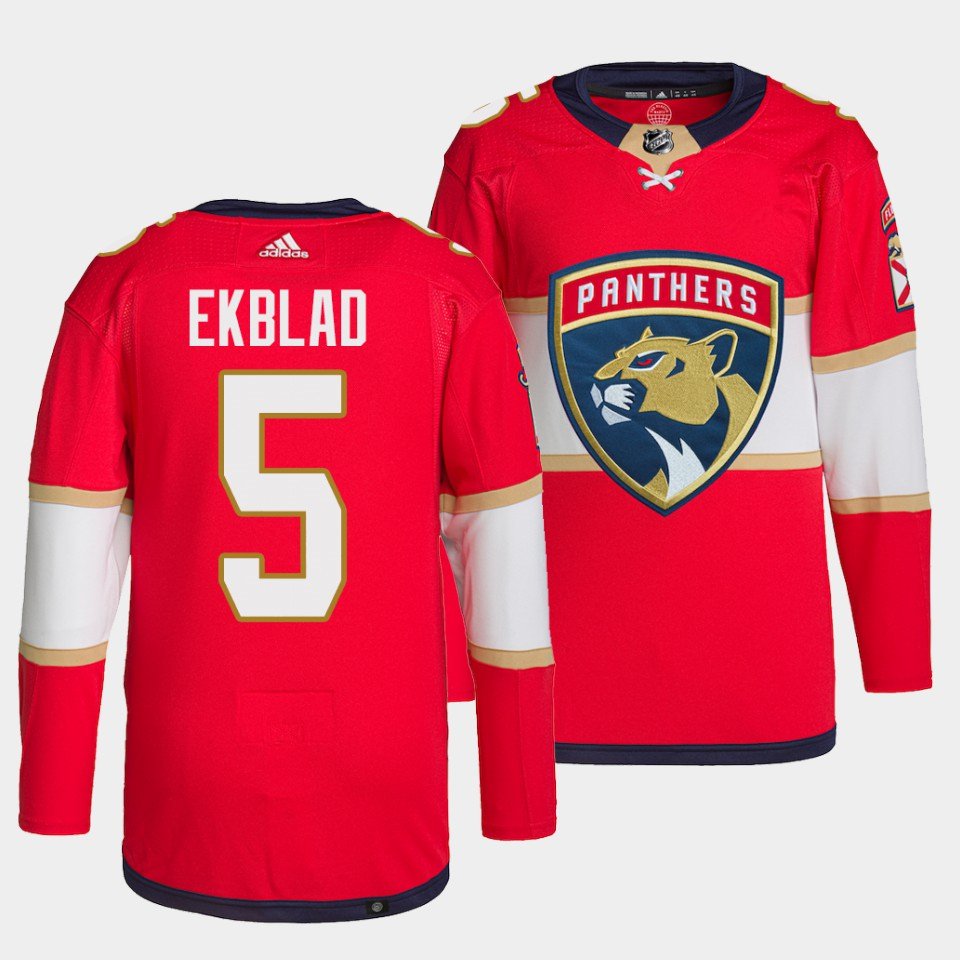 Aaron Ekblad Panthers Red Home Jersey