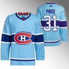 Carey Price Canadiens 2022 Reverse Retro 2.0 Blue Jersey