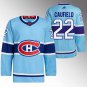 Cole Caufield Canadiens 2022 Reverse Retro 2.0 Blue Jersey