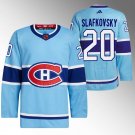 Juraj Slafkovsky Canadiens 2022 Reverse Retro 2.0 Blue Jersey