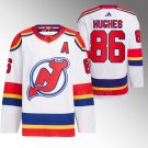 Jack Hughes Devils 2022 Reverse Retro 2.0 White Jersey