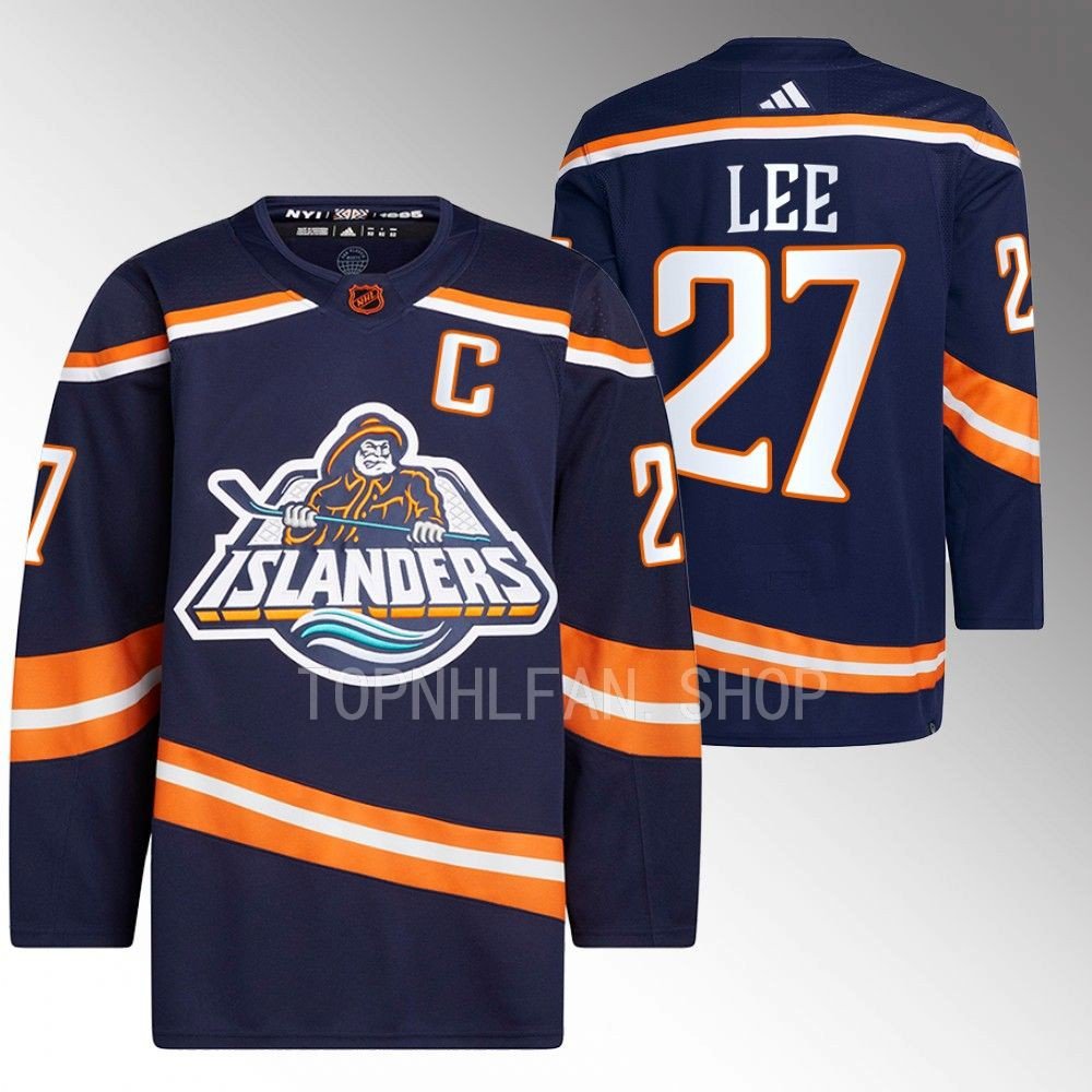 Anders Lee Islanders 2022 Reverse Retro 2.0 Navy Jersey