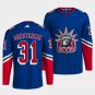 Igor Shesterkin Rangers 2022 Reverse Retro Royal Jersey