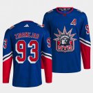 Mika Zibanejad Rangers 2022 Reverse Retro Royal Jersey