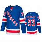 Mika Zibanejad Rangers Royal Home Jersey