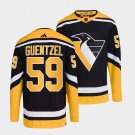 Jake Guentzel Penguins 2022 Reverse Retro Black Jersey