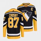 Sidney Crosby Penguins 2022 Reverse Retro Black Jersey