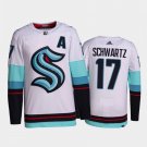 Jaden Schwartz Kraken Away White Jersey