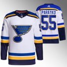 Colton Parayko Blues Away White Jersey