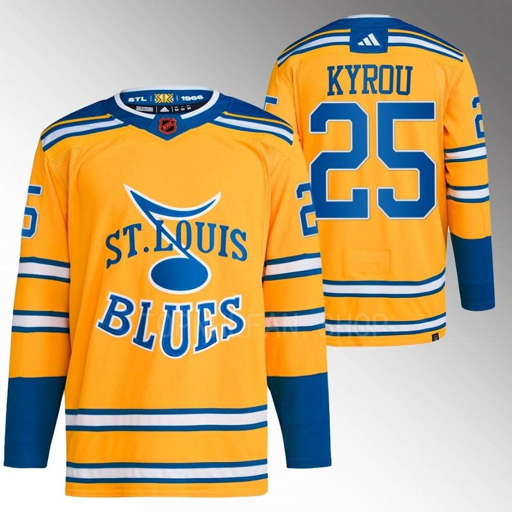 Jordan Kyrou Blues 2022 Reverse Retro Yellow Jersey