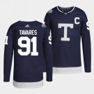 John Tavares Maple Leafs 2022 Heritage Classic Navy Jersey